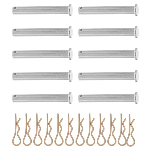 iplusmile 10 piezas Pasadores para Andamios Pasador Acoplador con Clip de Galvanizado Accesorios de Fijación Resistentes para Obra Longitud Seguro y Duradero