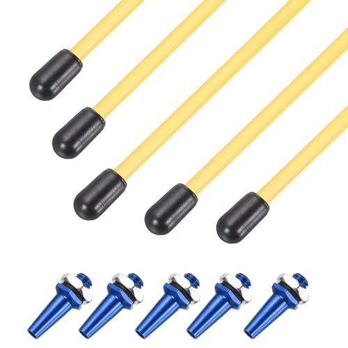 Tube d'antenne de protection uxcell rigide de 320 mm avec capuchon pour signal RC stable