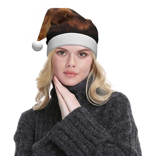 COMAAM Grizzly Bear Chapeau de Noël en peluche pour adulte Idéal pour les fêtes du Nouvel An – vue 5