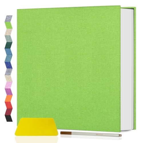 Popotop Photo Album Self Adhesive Scrapbook Album for 4x6 5x7 8x10 Pictures DIY Photo Book as Scrapbooking Supplies Kits, Birthday Gifts for Women Mom Wedding Baby Family Travel
