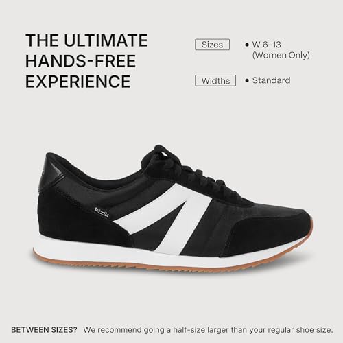 Image of Kizik Slip On Sneakers: Milan - Comfortable, Retro Nylon & Suede, Mens & Womens Walking Shoes with Arch Support, Hands Free Convenience, Wear All-Day
