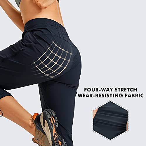 CRZ YOGA Calça feminina leve para caminhada ao ar livre FPS 50+ impermeável stretch atlético treino