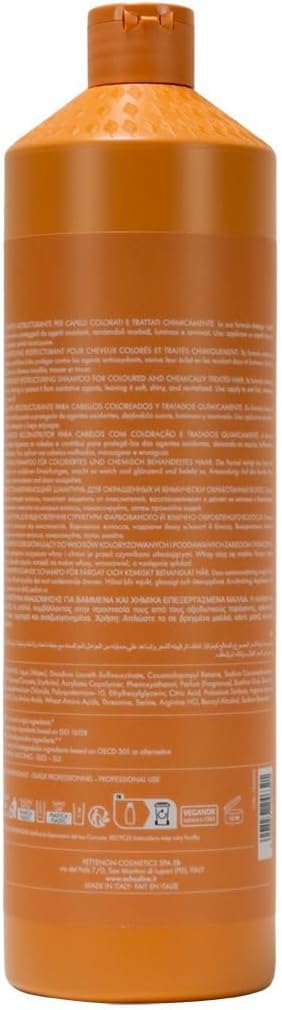 Set Keratin Veg , Shampoo e Maschera Senza Sali per Capelli Colorati e Trattati , adatti per stiratura alla cheratina, completamente Vegani Con Fiale alla Keratina,1000 ml