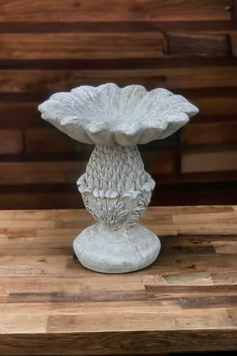 Concrete Flowers Pot Figure Bird Bath