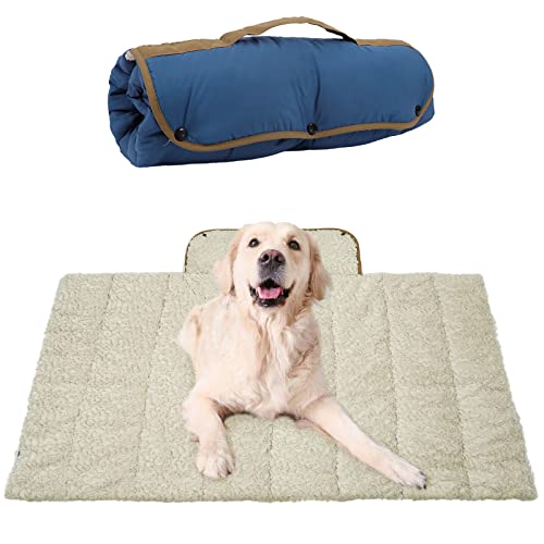 Iecoii Portable Dog Bed, Foldable Dog Crate Pad, Soft Flannel Dog Camping Bed, Dog Travel Bed, Dog Car Bed, Washable Lightweight Dog Cushion, Thick Pet Bed Mat For Cats Small Medium Large Dogs #TOP28