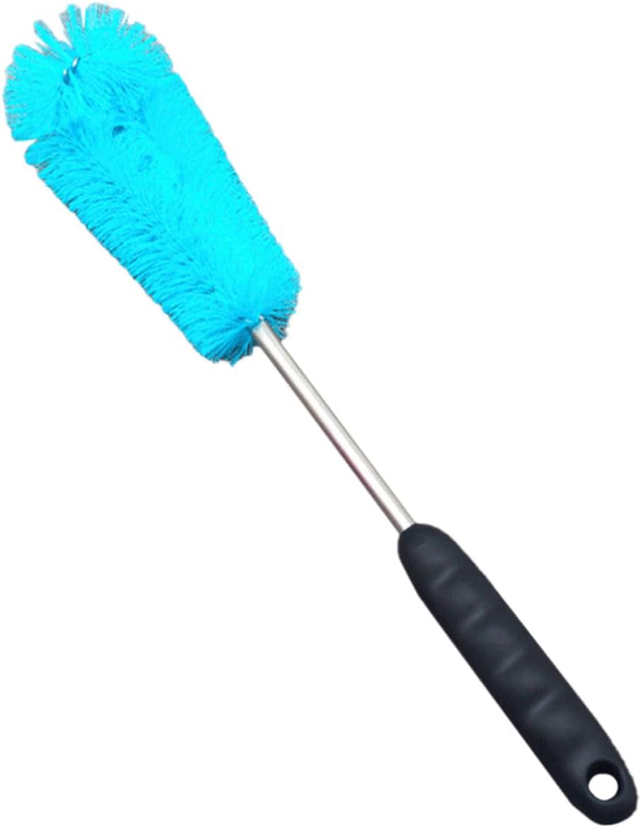 Generic Portable Bottle Cleaning Brush Set for Water Cups and Milk Bottles with Long Handle, Efficient Cleaning Nylon Bristles, Plastic Material, Convenient Storage for Household Use