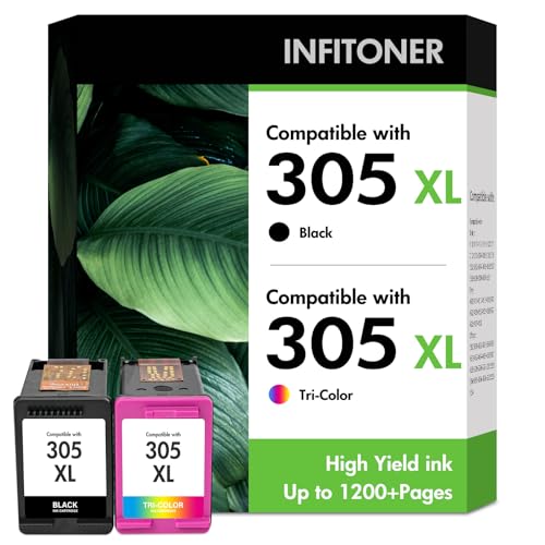 305 XL Druckerpatronen 2820e 4220e 6020e Patronen Kompatibel für HP305 XL 305XL Schwarz und Farbe Multipack für HP Envy 6000 6020e 6420e 6032e Deskjet 2820e 4220e 2720e 2700 4120e 2720 2800e Drucker