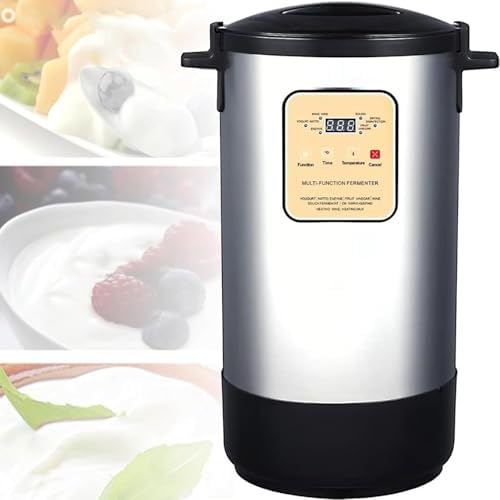 12L Stainless Steel Yogurt Maker, Electric Fermenter Machine with Time and Temperature Control, for Commercial Kitchen