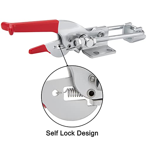 Accessbuy AC089 Heavy Duty Large Toggle Clamp Latch,2000Lbs Holding Capacity,Self-Lock U-Bolt Adjustable Latch thumb #3