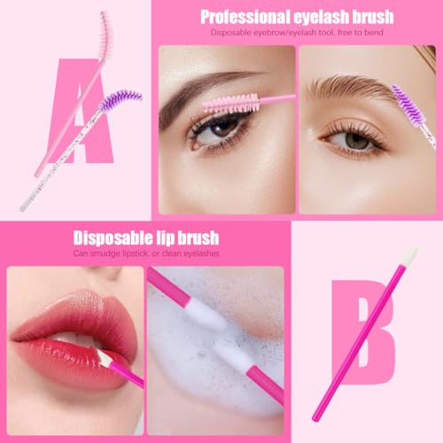 Image of MAYCREATE Makeup Tools for Women, Eyebrow Brush, Mascara Brushes, Lipstick Applicators, Eyeshadow Applicators and Eye Liner Brush Combo, Disposable Travel Makeup Tool Kit