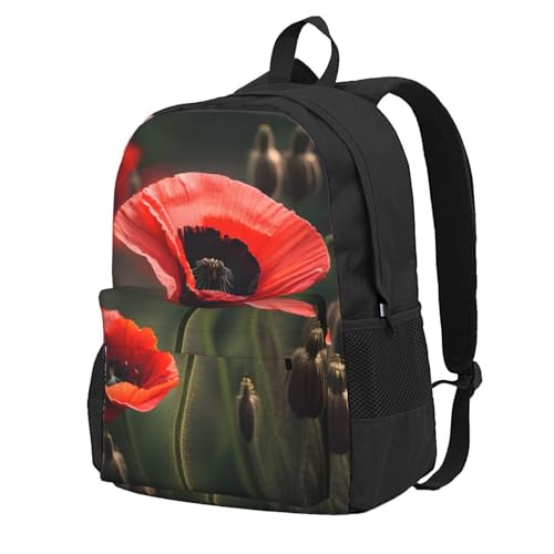 Sac à dos coquelicot rouge léger contre la pluie en randonnée