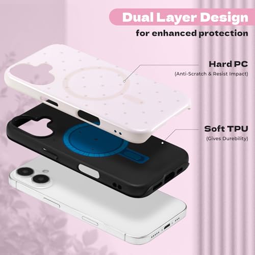 Coque magnétique iPhone 16 antichoc en TPU stable compatible MagSafe - 2