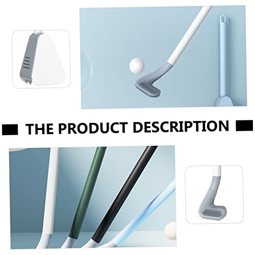 Brosse de toilette manche long silicone blanche Veemoon x2 - 8