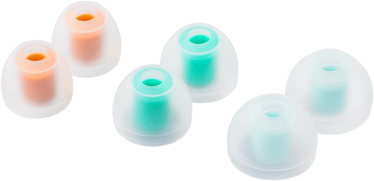 Linsoul DUNU Candy Silicone Eartips S/M/L (3pairs) Bore Size 4.6mm/Single Flange for Earphone Nozzle Diameter from 4.6mm-5.5mm (Candy, S/M/L- Each Size 1 Pair)