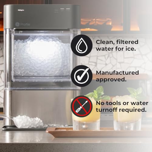Image of GE Profile Opal Carbon Replacement Water Filter for Opal Nugget Ice Maker | Cleans and Filters Water for Fresh Ice | Replace Every 3 Months for Best Results | Easy Install | Pack of 1