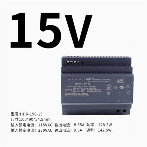 Pilote LED sur Rail HDR-150 transformateur multi-tension stable