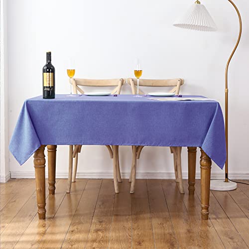 Iofryion Rectangle Tablecloth Linen Tablecloth Heavy Duty Waterproof Satin-Proof Table Cloth Farmhouse Washable Table Covers Decor Tablecloth For Kitchen Outdoor Party, 54'' Round #TOP3