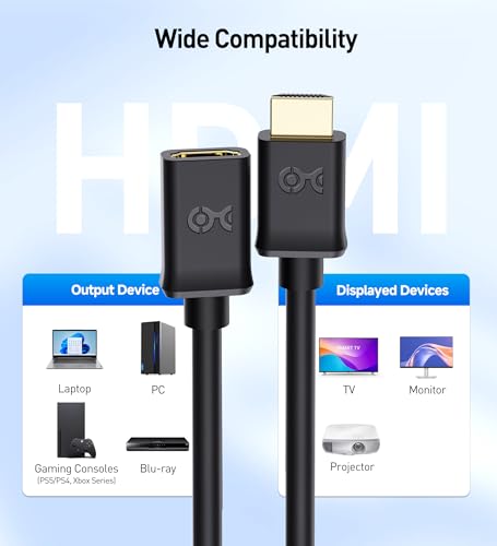 Cable Matters 2-Pack 4K High Speed HDMI Extension Cable, M-F, 6ft by Cable Matters - Used condition - Image 6