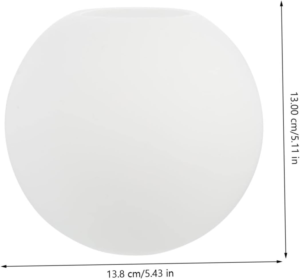 BESTonZON 2pcs Cracked Pattern Globe Lamp Shade Ice Crack Design Easy to Install Desk Ceiling Light Cover for Home Decor Softens Lighting for Bedroom Living Room