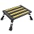 Nilight RV Steps Folding Aluminum Step Stool Heavy Duty Camper Steps, 16.5"x12" Surface, 4 Levels Adjustable Height Portable Platform Step Anti-Slip Rubber Feet Supports Up to 500lbs for Camper,Black