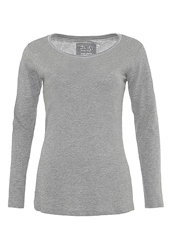 T-shirt manches longues coton bio femme col rond Ann