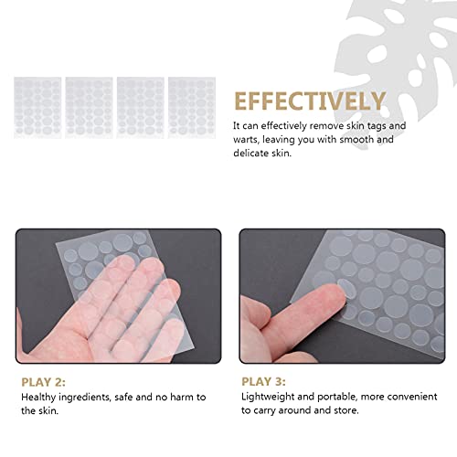 Beaupretty 4Pcs Remoção Tag Manchas Almofadas Removedor Tag Da Toupeira Verruga Removedor Tag Capa F
