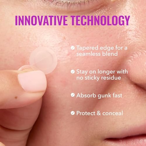 Image of Good Molecules Pimple Patches for Face, 100 Pack - Ultra-Thin Hydrocolloid Patches, Invisible Under Makeup, Conceals Blemishes, Blackheads & Zits, Suitable for Acne-Prone Skin