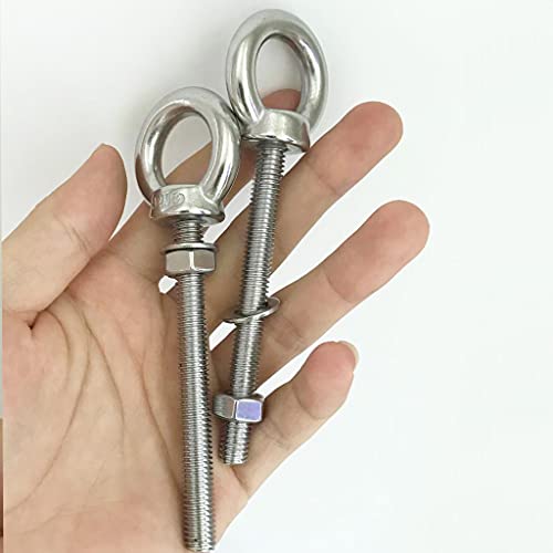 Aivoof AVDHLSM8X80-02 Stainless Steel Eye Bolts, 2 Pack M8 Shoulder Eye Bolt 3.15 Inch Heavy Duty Eyebolts Screws In Eye Hooks thumb #4
