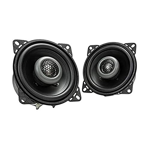 MB Quart Formula 4 Inch 80 Watt 2 Way Coaxial Car Audio Speaker Pair with Built in 1 Inch Tweeters for Vehicle Sound System , Black