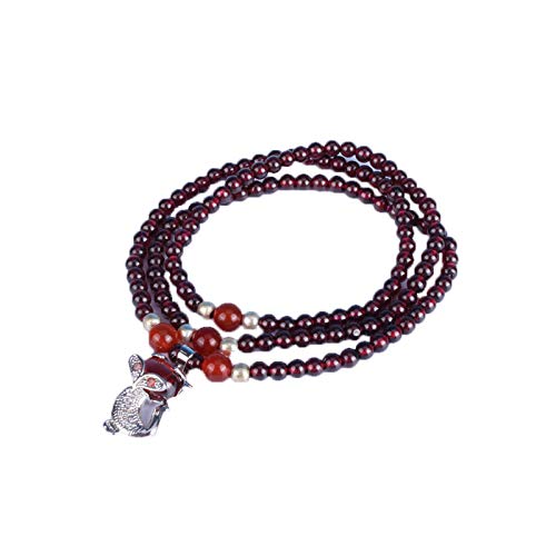 Pulsera de granate rojo vino para lucir un estilo elegante a diario