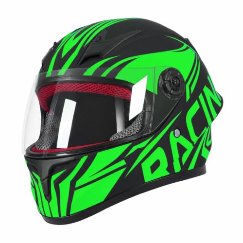 Image of Kids Motorcycle Helmet Full Face DOT Approved | Lightweight Child ATV Electric Dirt Bike Go-Kart Quad 4-Wheeler Mini Motorcycle Street Racing Helmet for Boy Girl Age 5-10