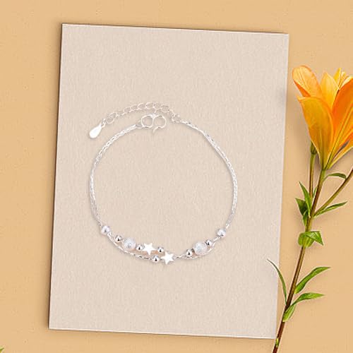 925 Sterling Silver Bracelet Bead Bracelets Elegant Exquisite Bracelet for Women Trendy Love Heart Diamond Bangle Jewelry2