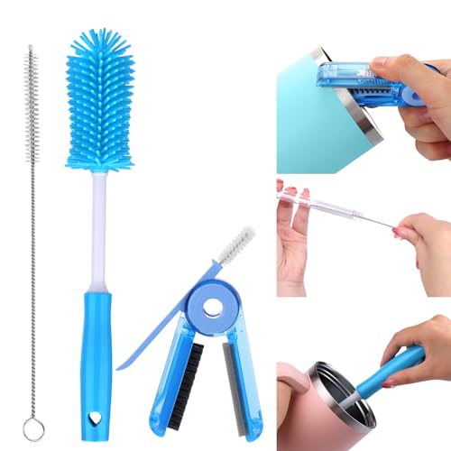 XANGNIER Water Bottle Cleaner Brush Kit for Owala/Stanley/Yeti Tumbler Cup