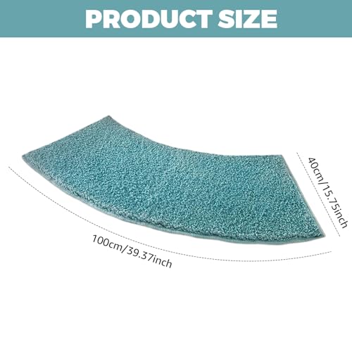 Tapis de bain absorbant rapide et antidérapant avec format douche incurvé - 3