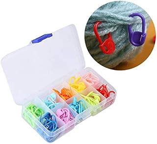OTAIVE 120pcs Crochet Stitch Marker, Crochet Locking Stitch Marker Multi-Color Knitting Markers Clips for Handwork Knitting Craft(colorful)