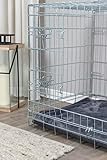 TRIXIE Dog Crate Home – Size M–L: 93 × 69 × 62 cm – Foldable Metal Dog Cage with 2 Doors, Secure Latches and Galvanised Frame – Includes Base Tray – For Home and Travel – 3924 - Image 3