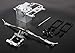 Hockus Accessories 5b 5t 5c Symmetric Steering System with CNC Metal Battery case - (Color: Silver)