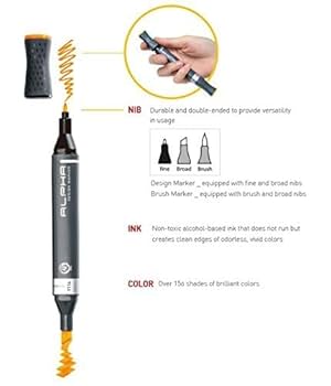 Amazon.com : Alpha EF 36 Grafikmarker 36er Set Box Design