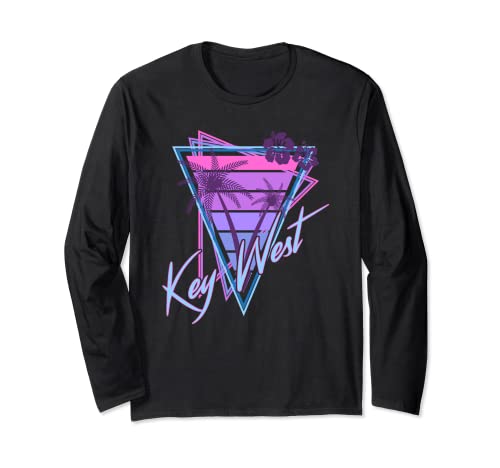 Cayo West Florida Cayos Recuerdos Vaporwave Conch Republic Manga Larga