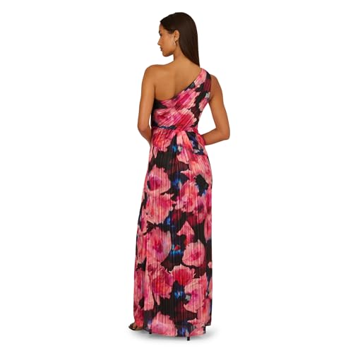 Image of Adrianna Papell One Shoulder Chiffon Gown