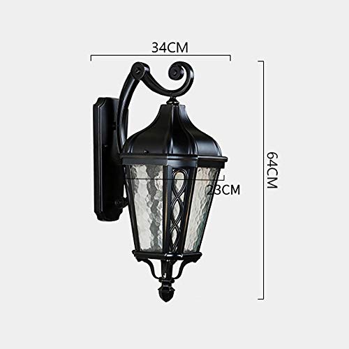 Applique extérieure imperméable avec douille E27 pour mur externe de cour