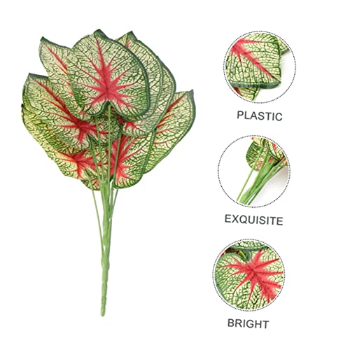 Matériel de composition Alipis : décoration de feuilles de fête rouge - 3