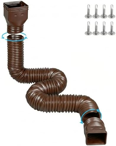 gutterant 11.5ft Long Gutter Downspout Extensions for Rainwater ...