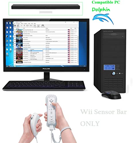 Wireless Sensor Bar, Lucxxi Replacement Wireless Infrared Ray Sensor Bar Compatible With Nintendo Wii/Wii U Console With Stable Stand, Silver #TOP5