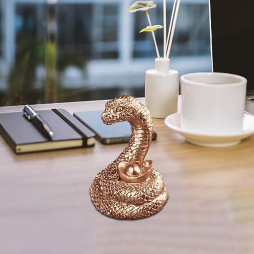 Sculpture décorative de l'année du Serpent 2025 : statuette de table - 8