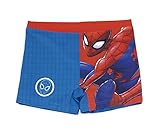 Marvel Spiderman Badeshorts für Jungen, Kinder Boxer-Badeanzug, Boxershorts Superheld Avengers, Badehose für Jungen, Größe 6 Jahre - Blau