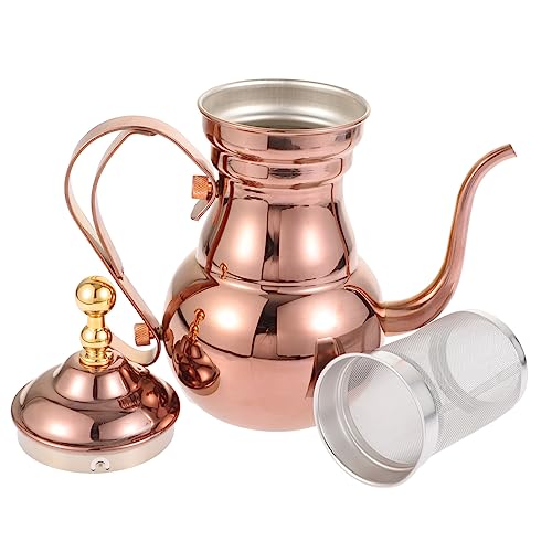 Arabia Tea Pot Arabic Coffee Pot Stainless Steel Tea Kettle Stainless Steel Coffee Pot Commercial Coffee Pot Stainless Steel Filter Arabic Coffee Pot Teapot with Infuser