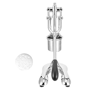 Aardappelreepjes Maker, Niunion Roestvrij staal Handmatige Frieten Knijper Aardappelreepjes Maker Keukenaccessoire Zilver