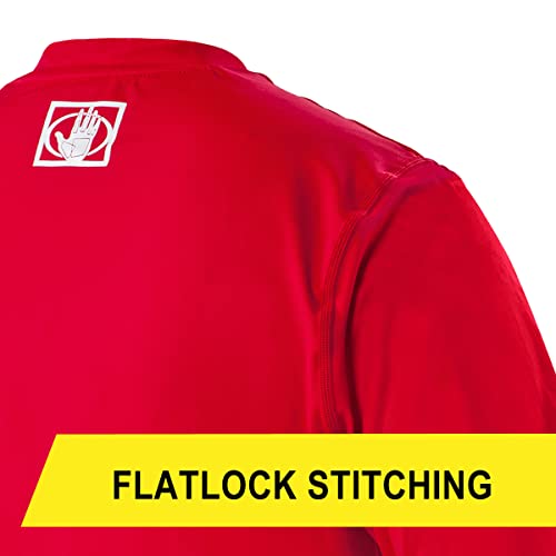 Body Glove Loose Fit Rash Guard Adult Swimshirt (Large, RED)