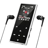 128GB MP3 Player with Bluetooth 5.3, AGXOV Music Player with Built-in HD Speaker, FM Radio, Voice Recorder, HiFi Sound, E-Book, Earphones Included